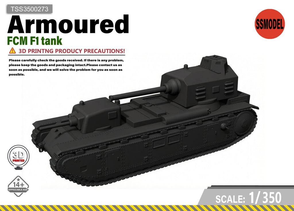 SSMODEL 1/350 FCM F1 tank Resin Model Kit TSS3500273