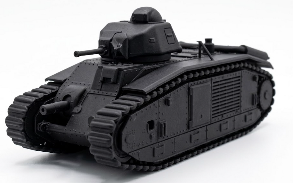 SSMODEL 1/100 WWII French Char B1 bis Heavy Tank Resin Model Kit TSS1001248