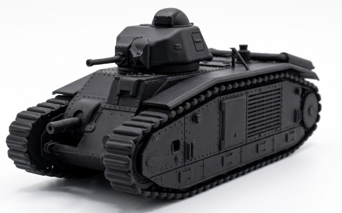 SSMODEL 1/100 WWII French Char B1 bis Heavy Tank Resin Model Kit TSS1001248 — detail view 2