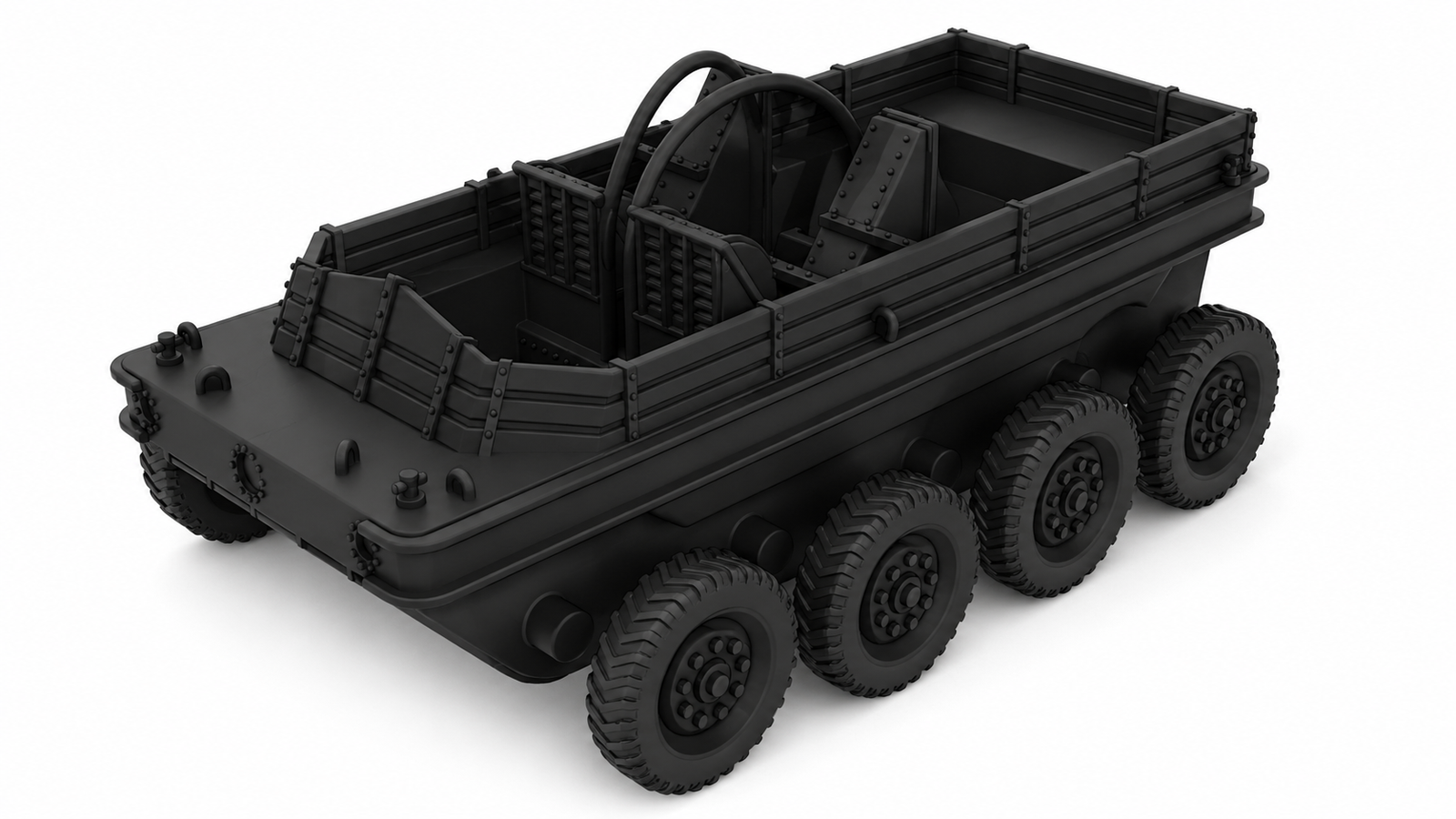 SSMODEL 1/200 Terrapin 4 ton amphibian UK Resin MODEL KIT TSS2000982 — scale model kit
