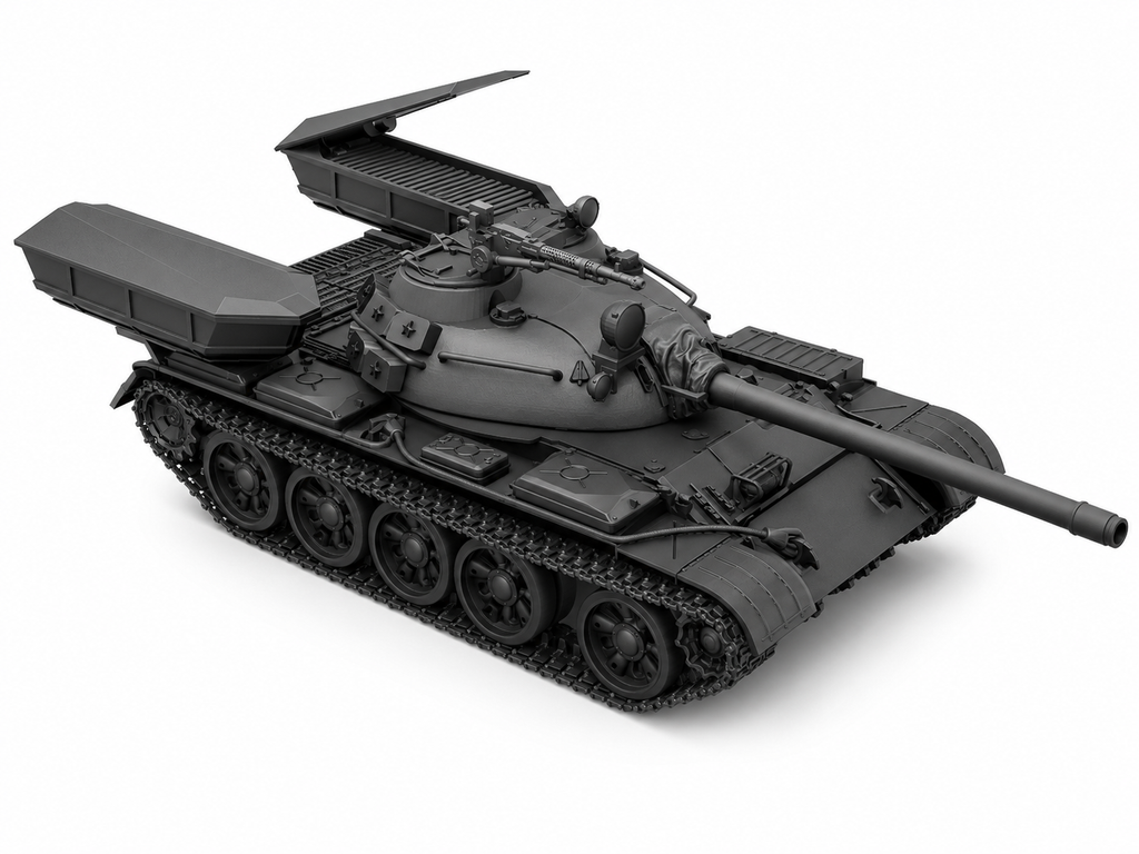 SSMODEL 1/350 T-55 PW-LWD Polish Tank Resin Model Kit TSS3500389