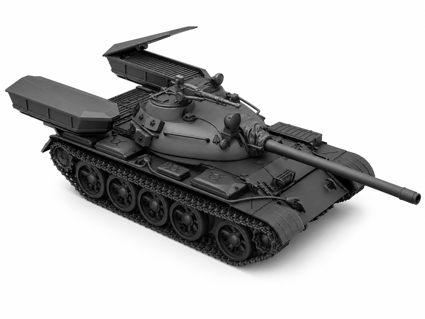 SSMODEL 1/350 T-55 PW-LWD Polish Tank Resin Model Kit TSS3500389 — detail view 2