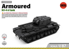 SSMODEL 1/87 KV-4 v1 tank Resin Model Kit TSS0870090