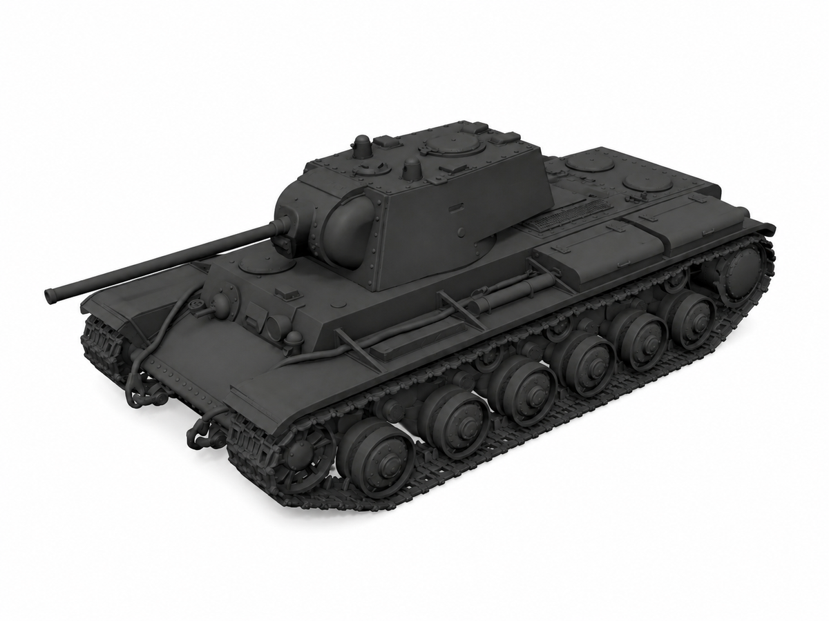SSMODEL 1/160 KProject 413 Soviet heavy tank resin model kit TSS1600127 — detail view 2