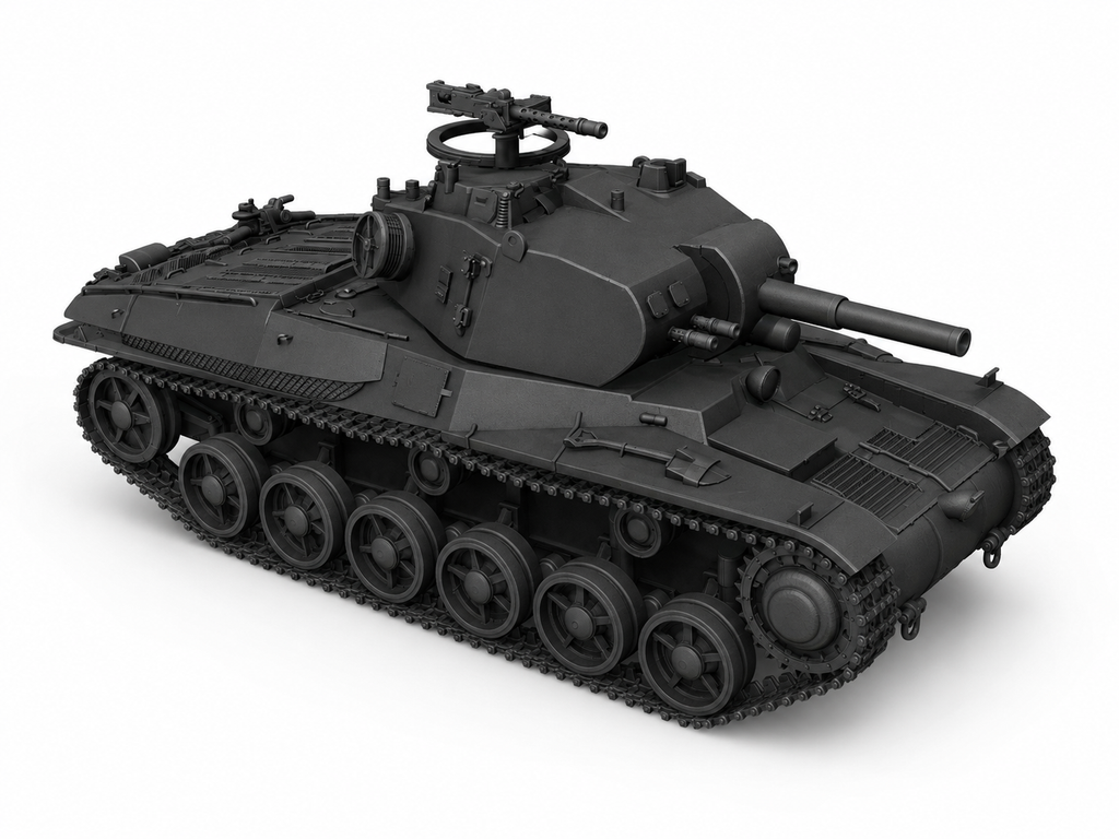 SSMODEL 1/700 Ikv 73 Swedish self-propelled gun tank resin model kit TSS7000384