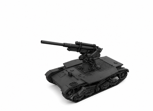 SSMODEL 1/350 SU-6 (deployed) Soviet self-propelled AA-gun Model Kit TSS3500052