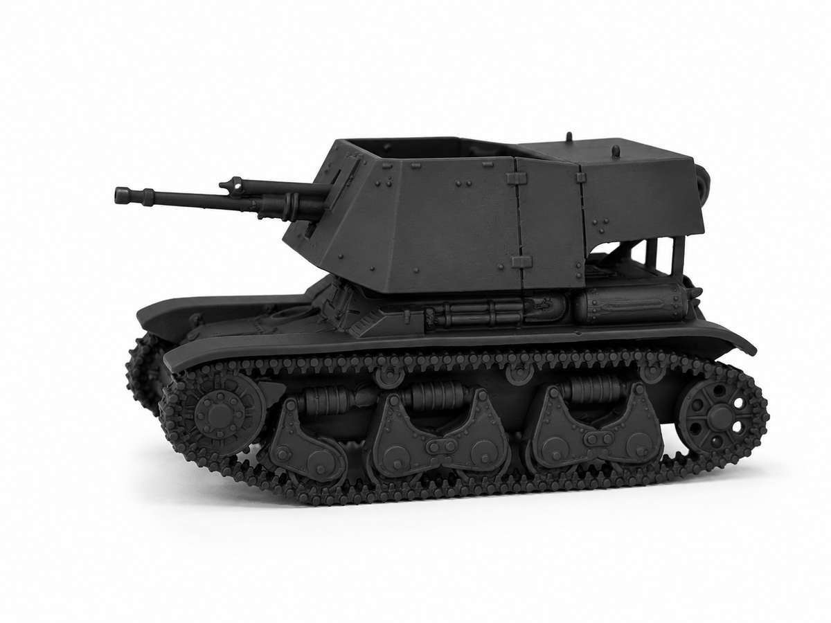 SSMODEL 1/700 Panzerjager 35R 4.7cm Pak anti-tank Resin MODEL KIT TSS7001516 — scale model kit