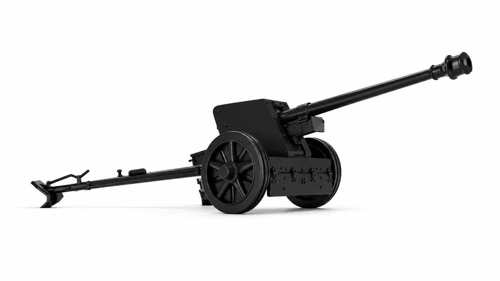 SSMODEL 1/200 Anti-tank gun 7.5cm PAK 40 Resin MODEL KIT TSS2001409 — scale model kit