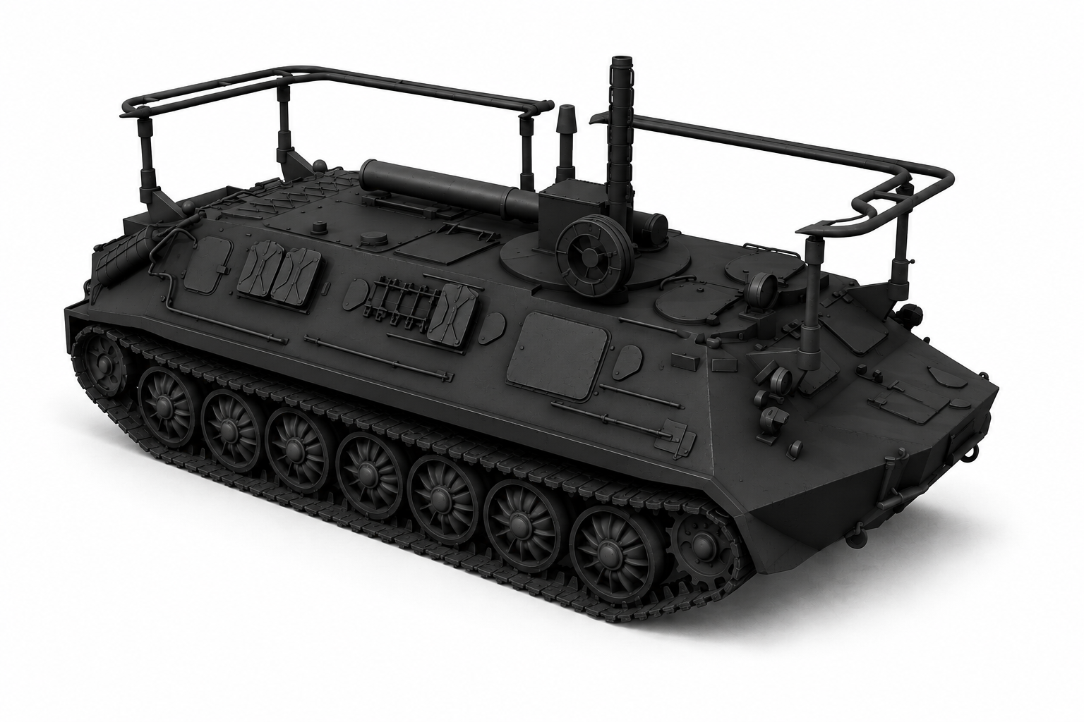SSMODEL 1/700 BTR-56PU Soviet Cold War CMD Tank Resin Model Kit TSS7000470 — detail view 2