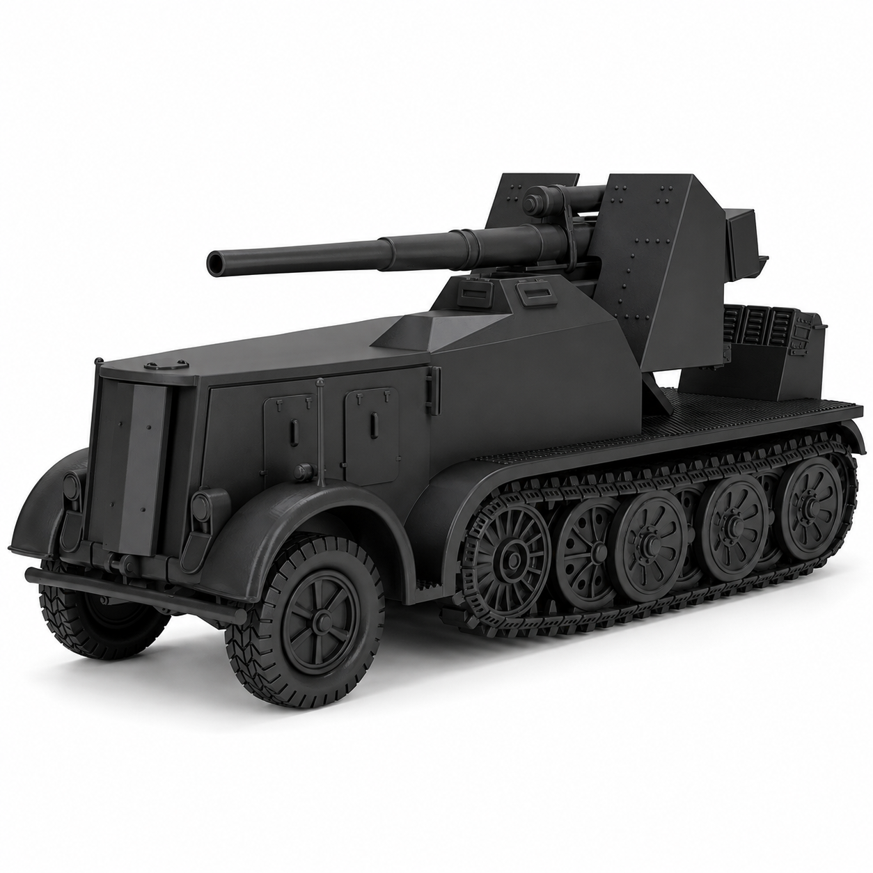 SSMODEL 1/200 Half-track Sd.Kfz.8 - 8.8cm Flak 18 Sf. Resin MODEL KIT TSS2001531 — scale model kit