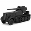SSMODEL 1/200 Half-track Sd.Kfz.8 - 8.8cm Flak 18 Sf. Resin MODEL KIT TSS2001531