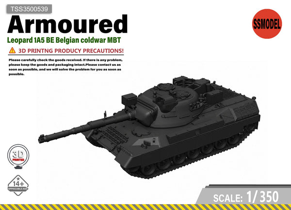 SSMODEL 1/350 Leopard 1A5 BE Belgian coldwar MBT Resin Model Kit TSS3500539