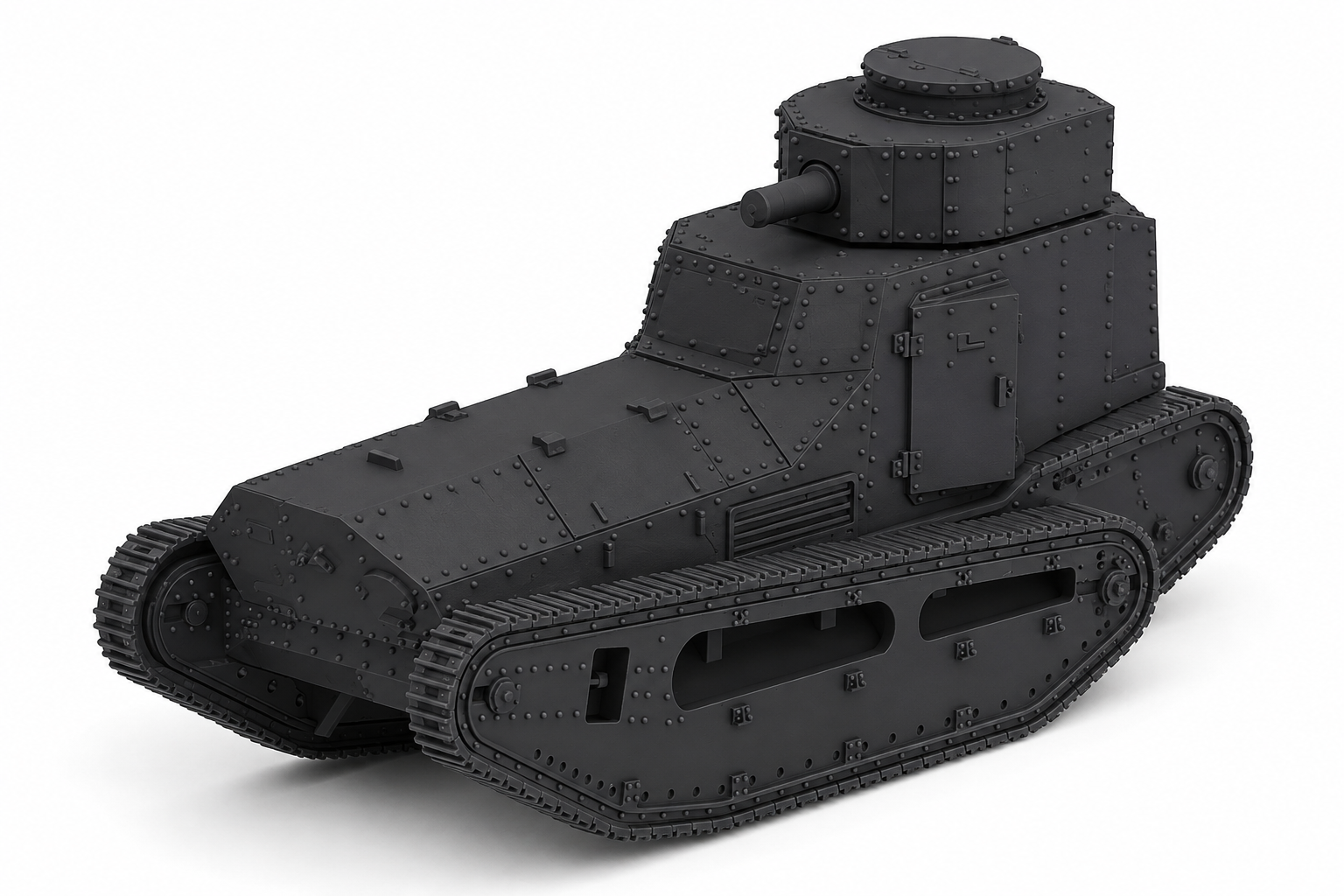 SSMODEL 1/120 Leichter Kampfwagen II LKII Tank Resin Model Kit TSS1200731 — scale model kit