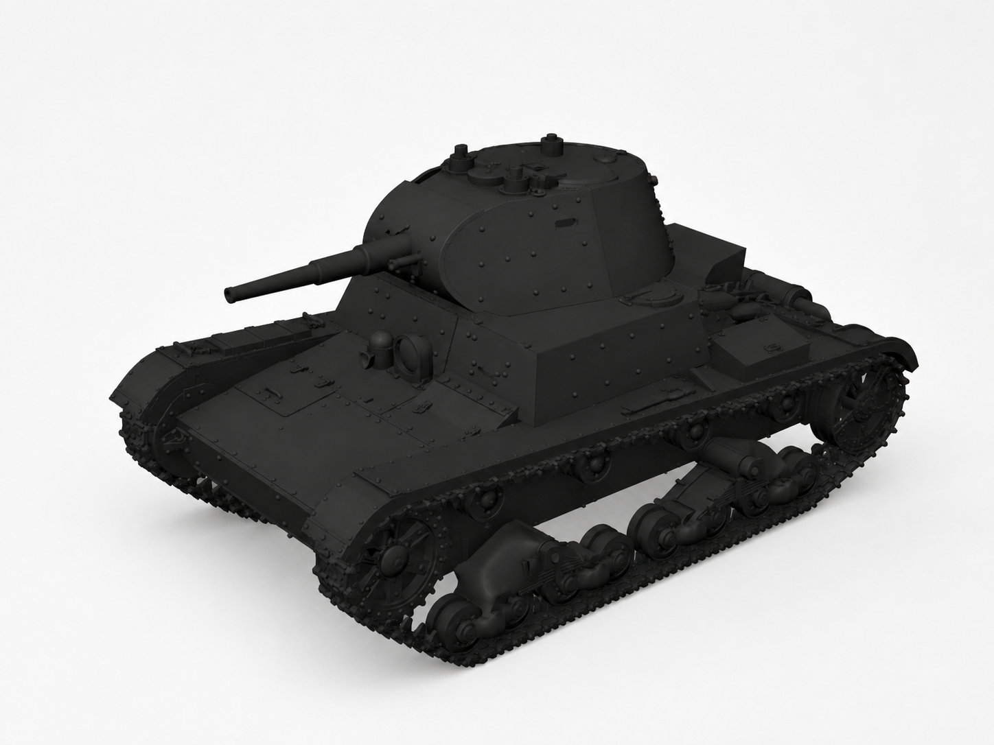 SSMODEL 1/700 T-26E v2 Soviet light tank Resin Model Kit TSS7000065 — detail view 2