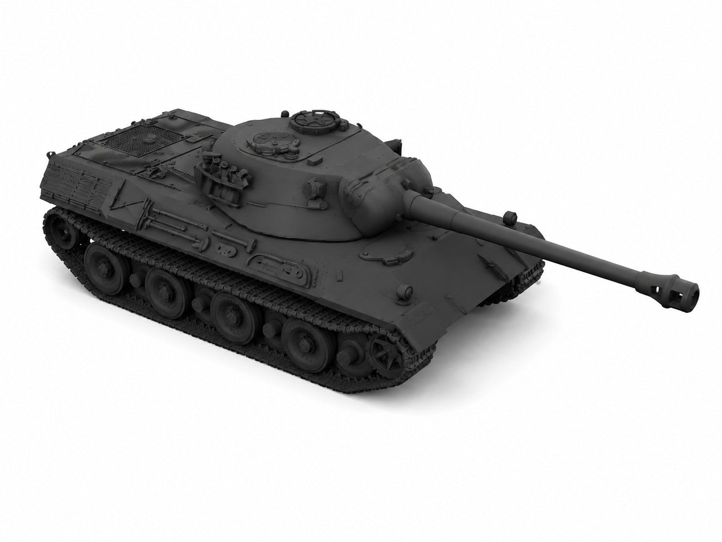 SSMODEL 1/350 Pz.Kpfw. IX Leopard German postwar MBT resin model kit TSS3500326 — detail view 2
