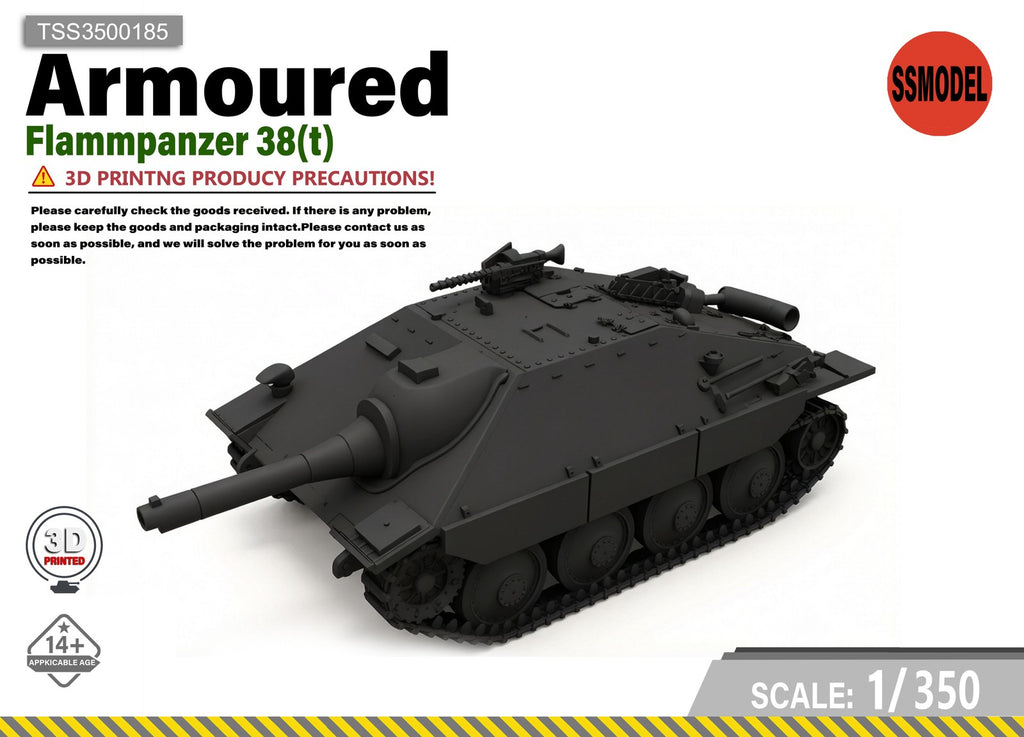 SSMODEL 1/350 Flammpanzer 38(t) Resin Model Kit TSS3500185