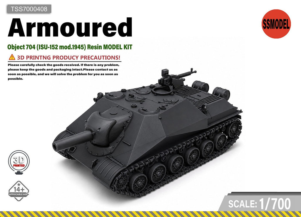SSMODEL 1/700 Object 704 (ISU-152 mod.1945) Resin MODEL KIT TSS7000408