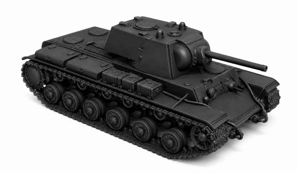 SSMODEL 1/700 KV-1 (late LKZ) Soviet heavy tank resin model kit TSS7000140