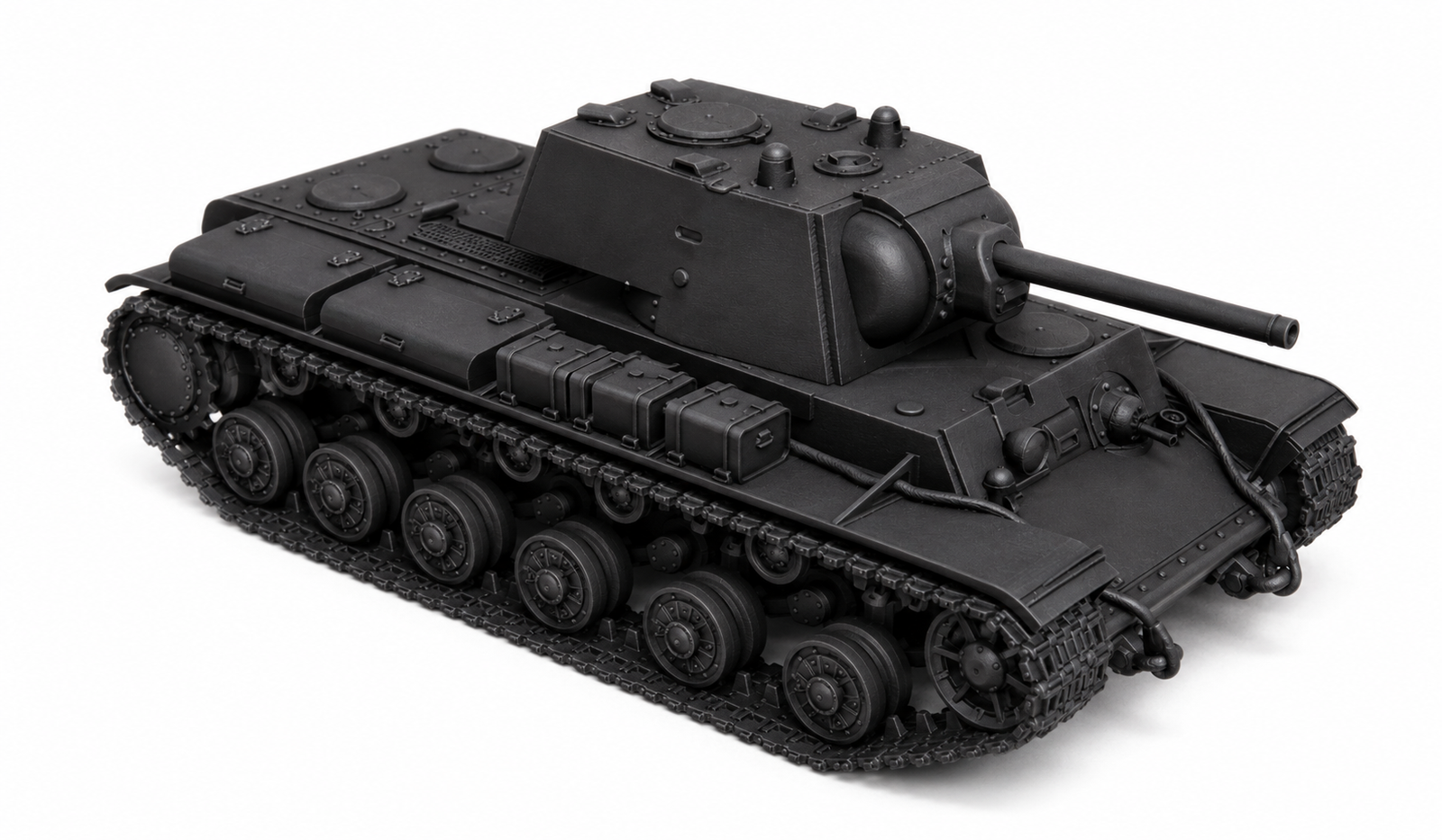 SSMODEL 1/700 KV-1 (late LKZ) Soviet heavy tank resin model kit TSS7000140 — detail view 2