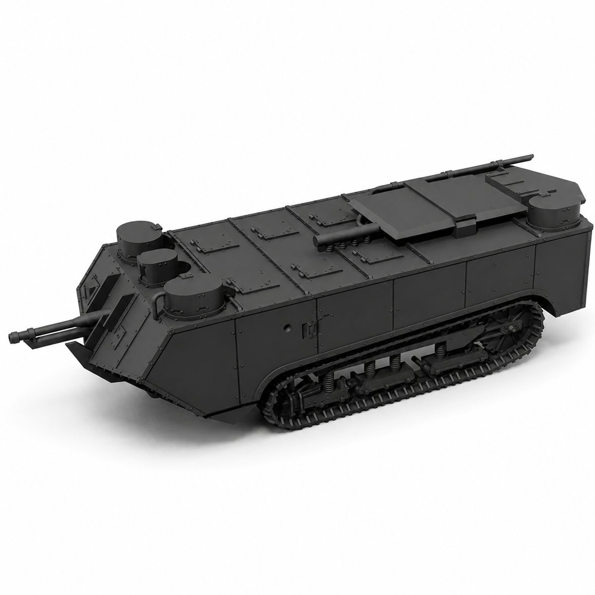SSMODEL 1/700 Char Saint-Chamond WW1 Tank Resin Model Kit TSS7000728 — scale model kit