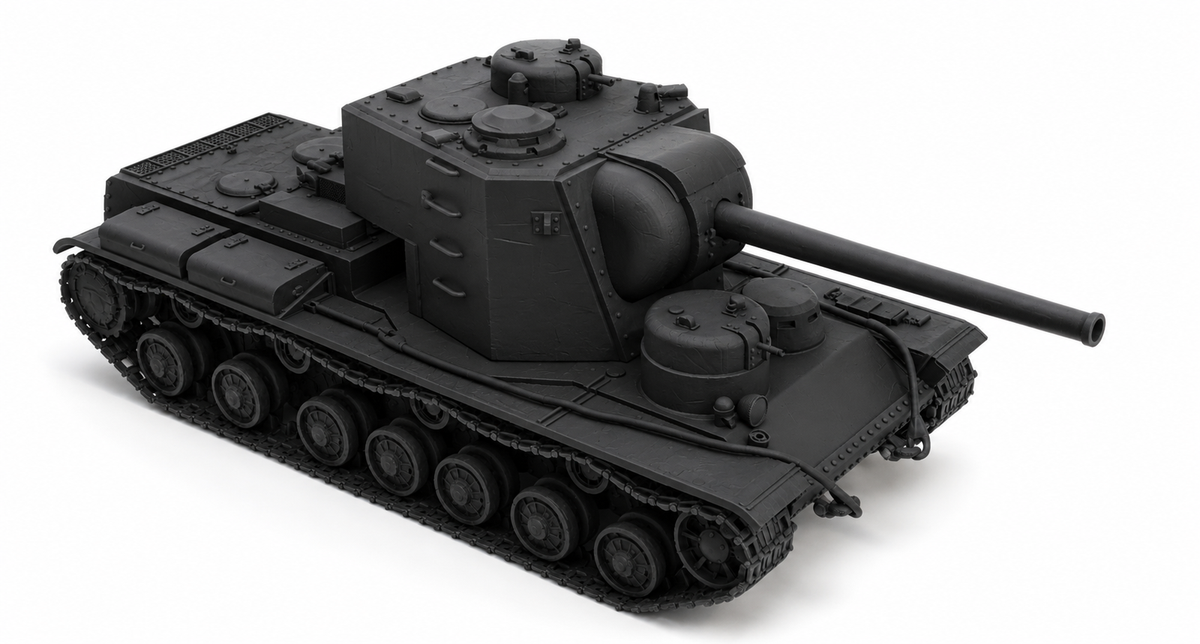 SSMODEL 1/87 KV-5 Soviet experimental superheavy tank resin modelkit TSS0870144 — detail view 2