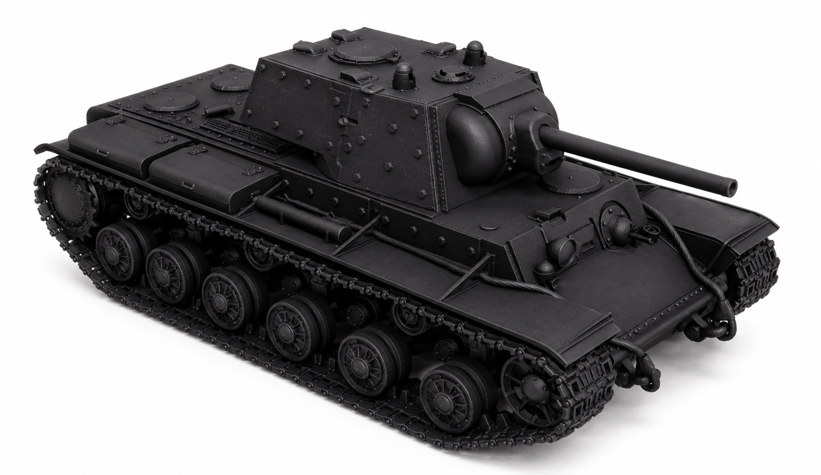 SSMODEL 1/350 KV-1 (late LKZ) Soviet heavy tank resin model kit TSS3500139 — detail view 2