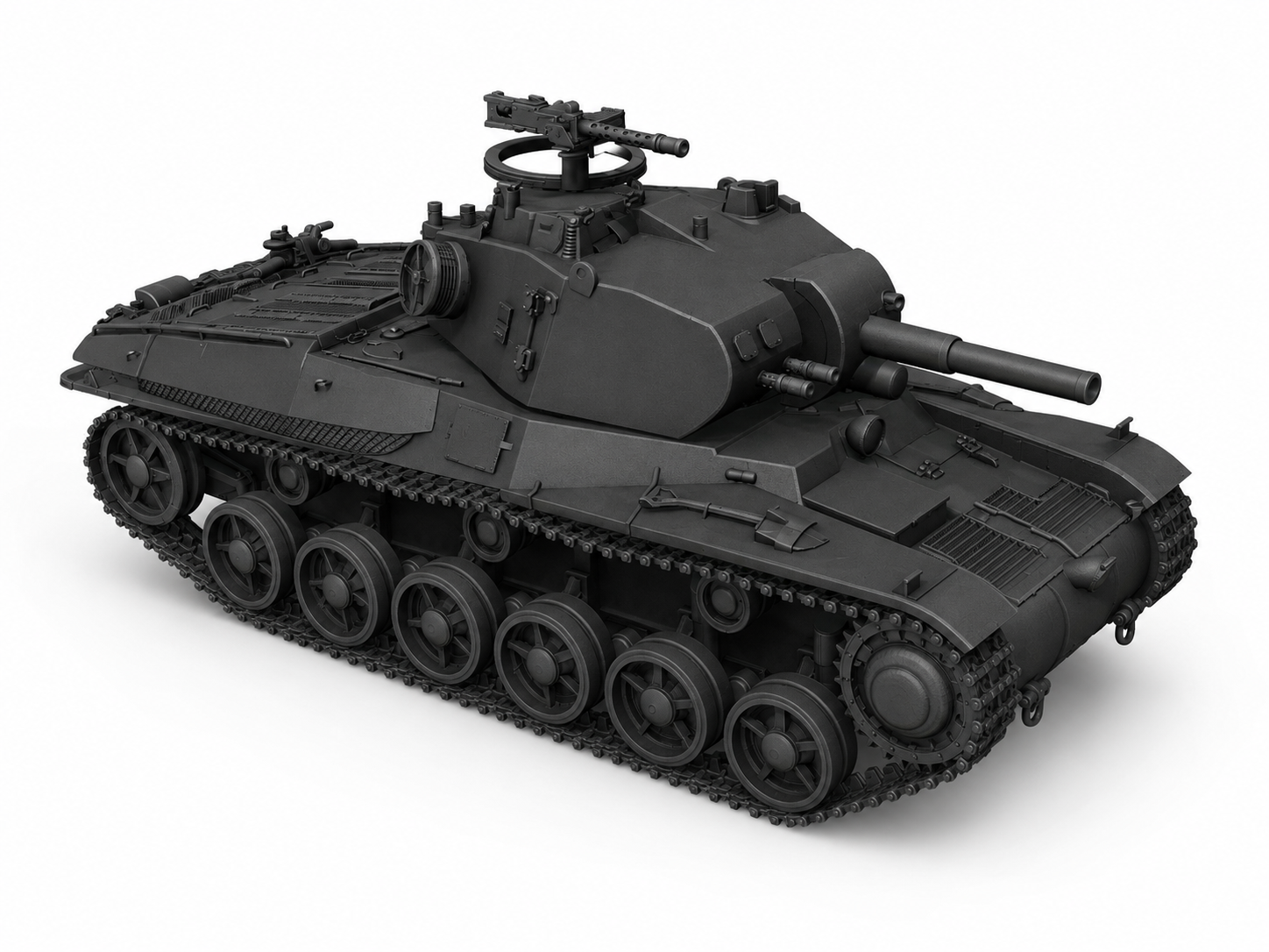 SSMODEL 1/350 Ikv 73 Swedish self-propelled gun tank resin model kit TSS3500384 — detail view 2