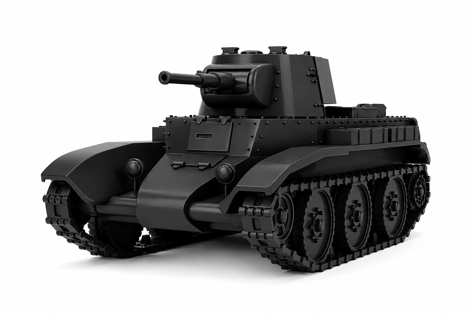 SSMODEL 1/200 BT7 BT-7A Howitzer Version Cavalry Tank Resin MODEL KIT TSS2001473 — scale model kit