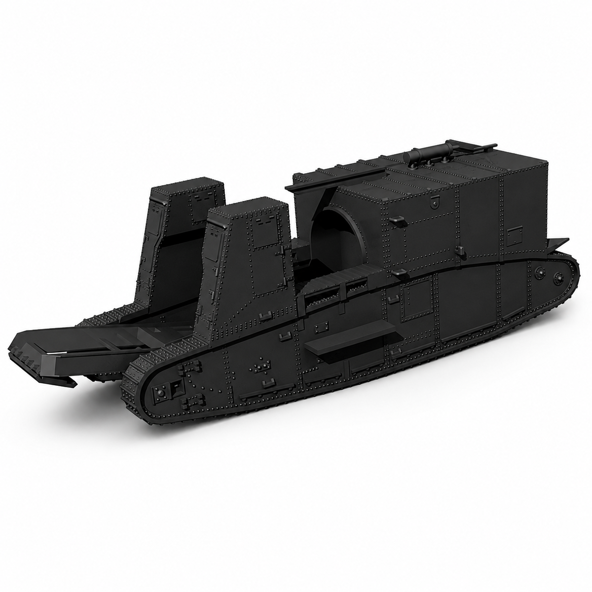 SSMODEL 1/350 Gun Carrier Mk.I WW1 British Tank Resin Model Kit TSS3500729 — scale model kit
