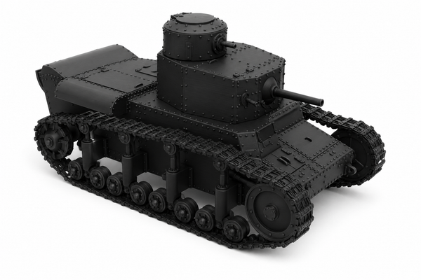 SSMODEL 1/700 T-12 Soviet experimental medium tank Resin Model Kit TSS7000008