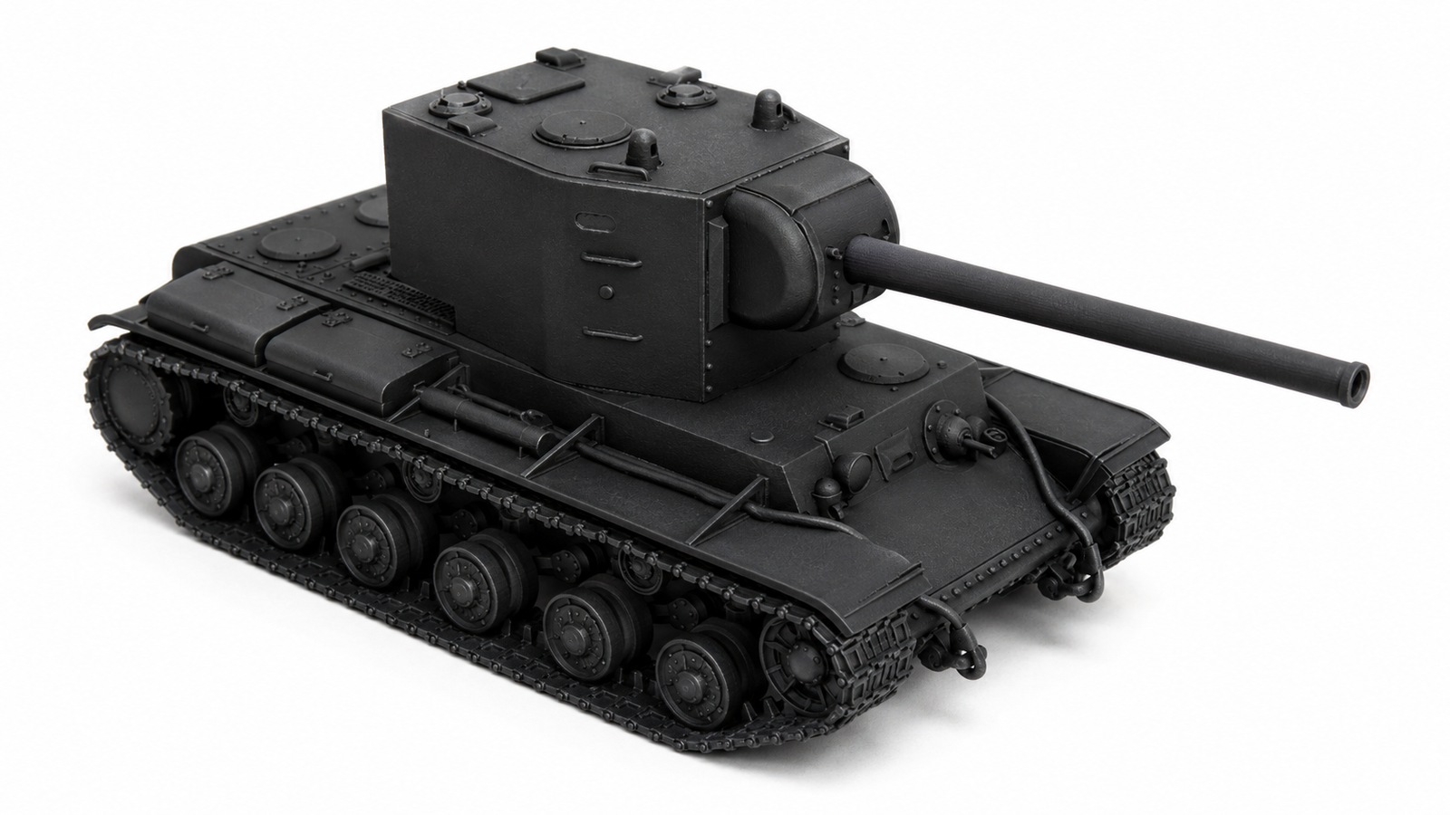 SSMODEL 1/350 KV-2 ZiS-6 Soviet experimental tank resin model kit TSS3500138 — detail view 2