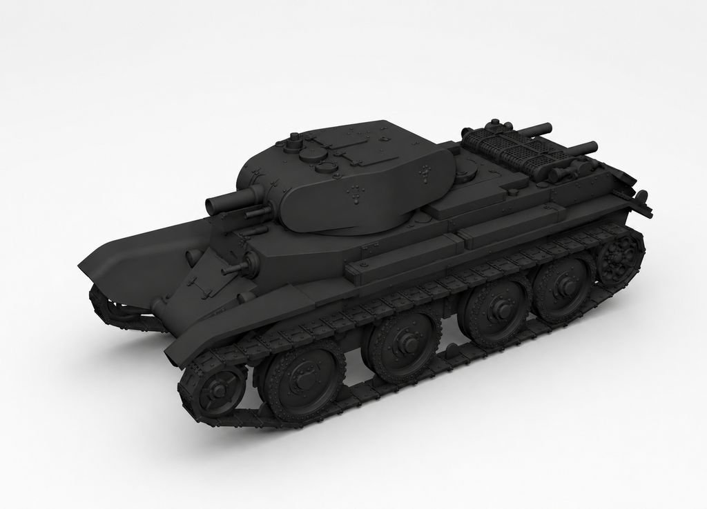 SSMODEL 1/350 BT-7 prototype Soviet light tank Resin Model Kit TSS3500153