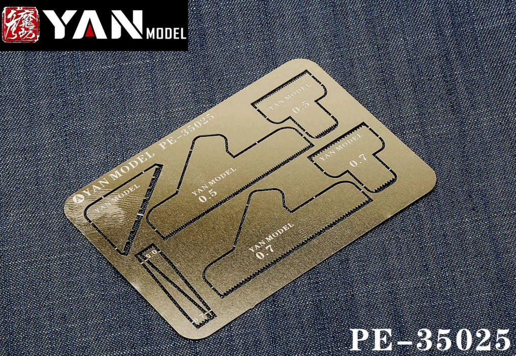 YAN MODEL PE-35025 1/35 German Panzer Zimmerit Scraper (Etching Parts)