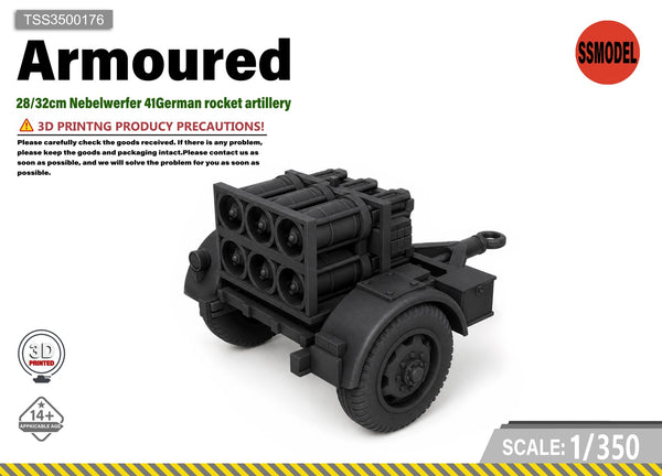 SSMODEL 1/350 28/32cm Nebelwerfer 41German rocket artillery Model Kit TSS3500176