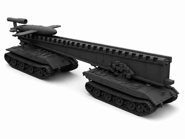 SSMODEL 1/700 V-1 auf E-100 Ausf.B German missile resin model kit TSS7000332