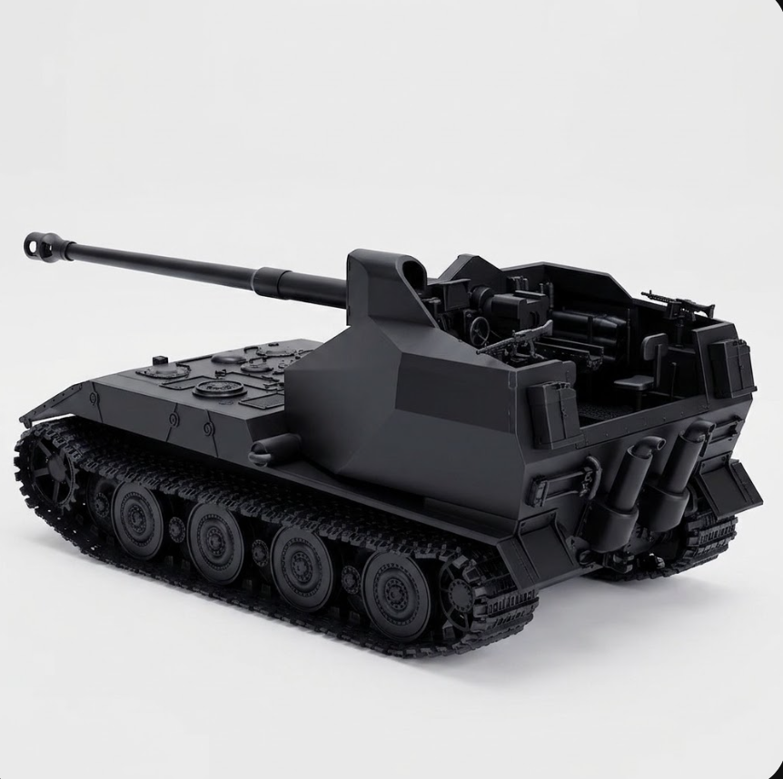 SSMODEL 1/56 WWII German Waffentrager auf E100 Tank Resin Model Kit TSS0561008