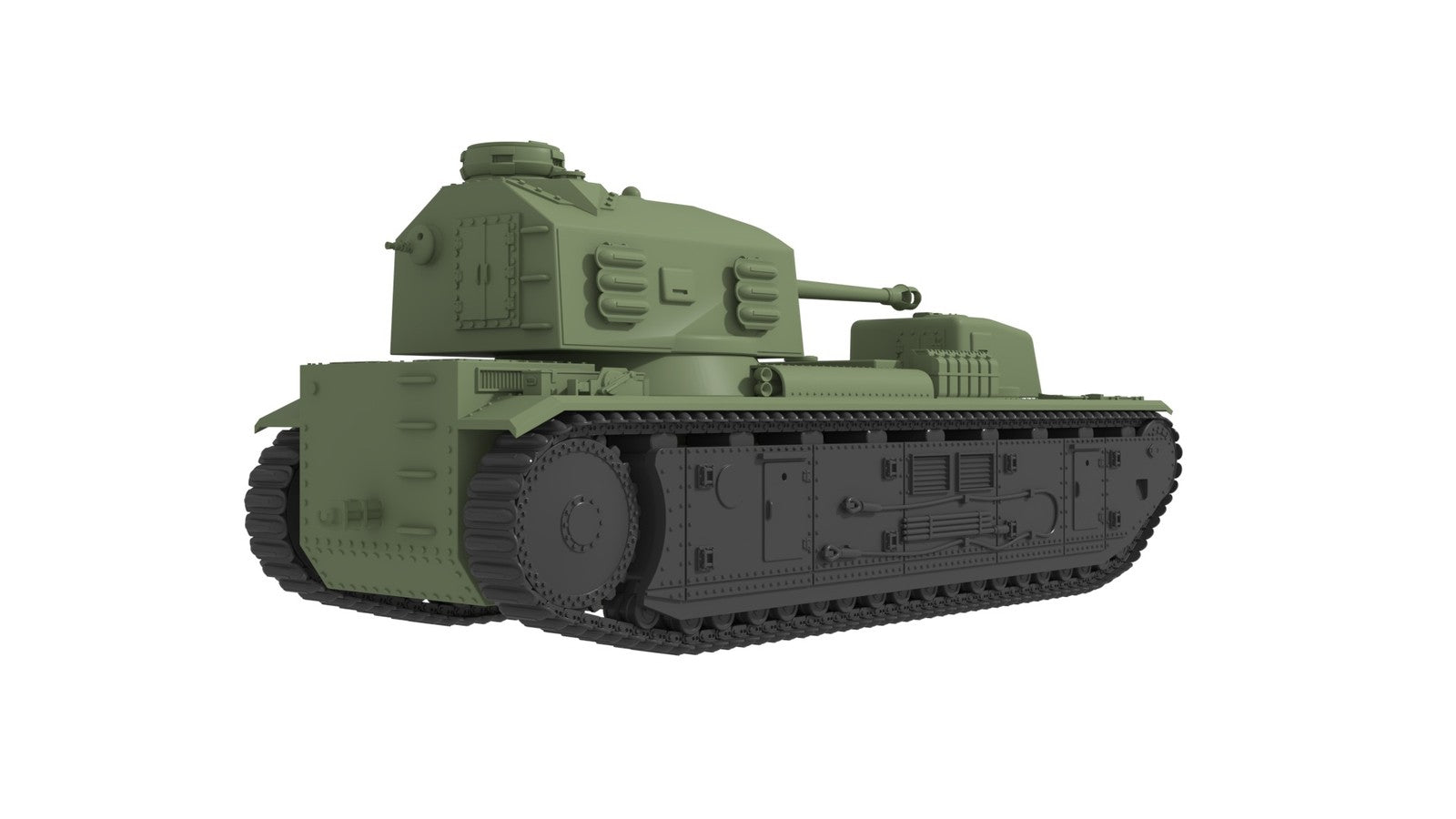 SSMODEL 1/350 Pz.Kpfw.F2 750(f)German supergeavy tank resin model kit TSS3500477 — detail view 4