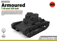 SSMODEL 1/72 T-26 mod. 1931 tank Resin Model Kit TSS0720088