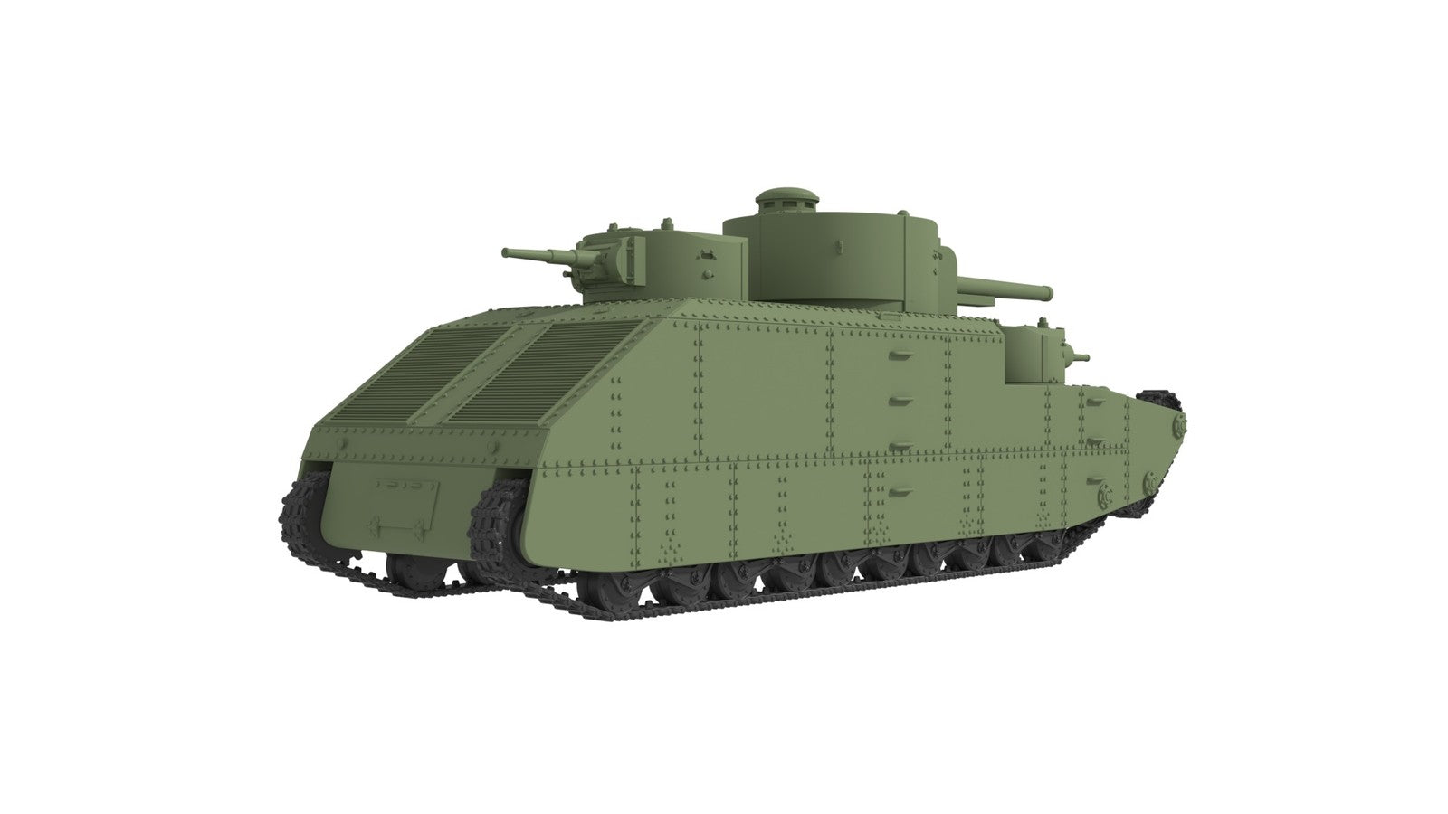 SSMODEL 1/700 T-39 Soviet experimental superheavy tank ResinModel Kit TSS7000009 — detail view 4