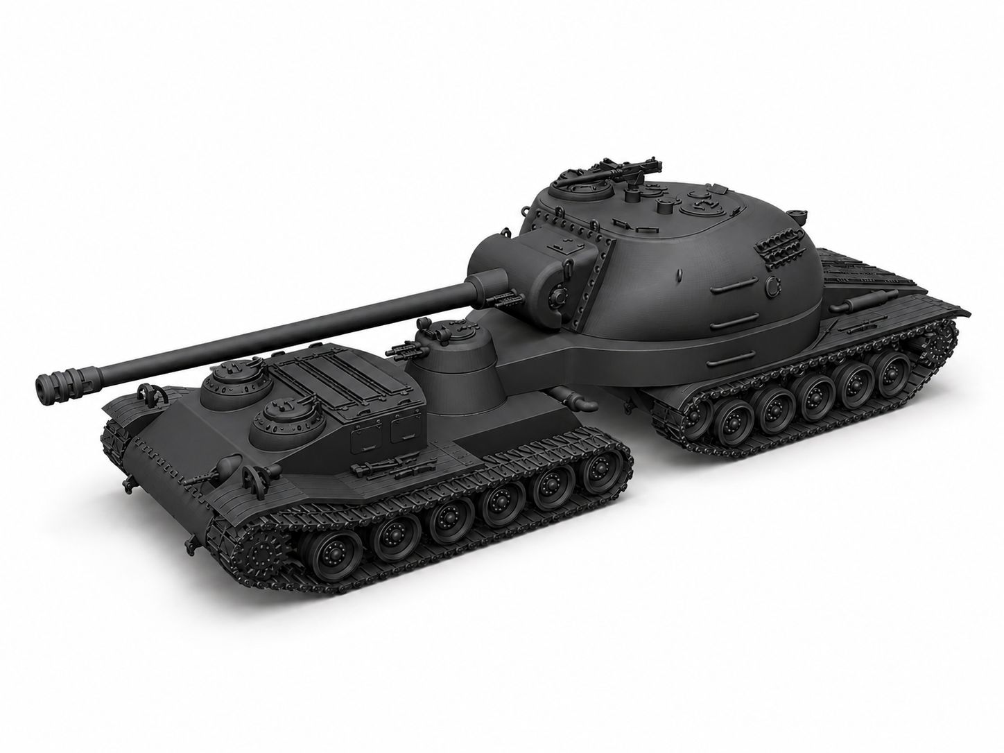 SSMODEL 1/350 Super Heavy Semi-trailer Tank Resin MODEL KIT TSS3500224 — detail view 2