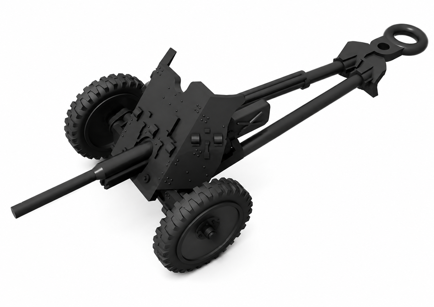 SSMODEL 1/200 PAK-36 37mm anti-tank Germany Resin MODEL KIT TSS2001458 — scale model kit