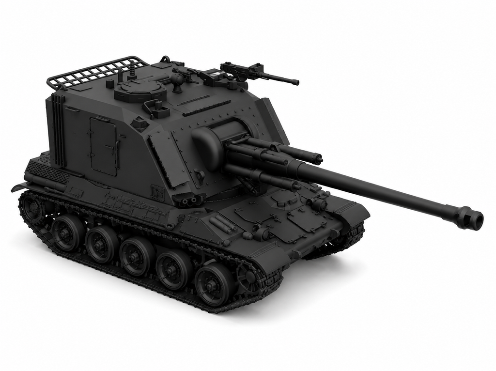 SSMODEL 1/700 AuF1 Frech selfpropelled artillery tank resin model kit TSS7000369