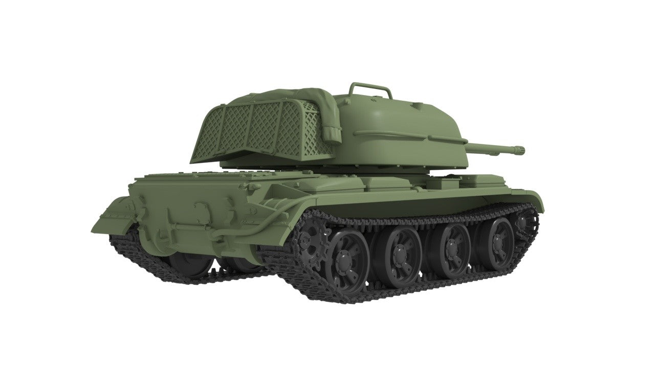 SSMODEL 1/350 ZSU-57-2 Soviet coldwar mobile AA-gun Resin Model Kit TSS3500284 — detail view 4