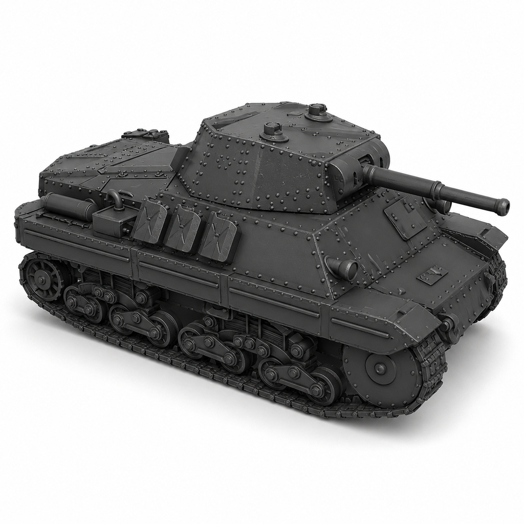 SSMODEL 1/350 Carro Armato P26/40 Italian medium tank Resin Model Kit TSS3500267