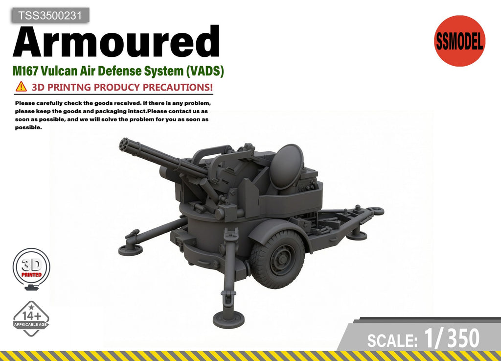 SSMODEL 1/350 M167 VADS Air Defense Tank Resin MODEL KIT TSS3500231