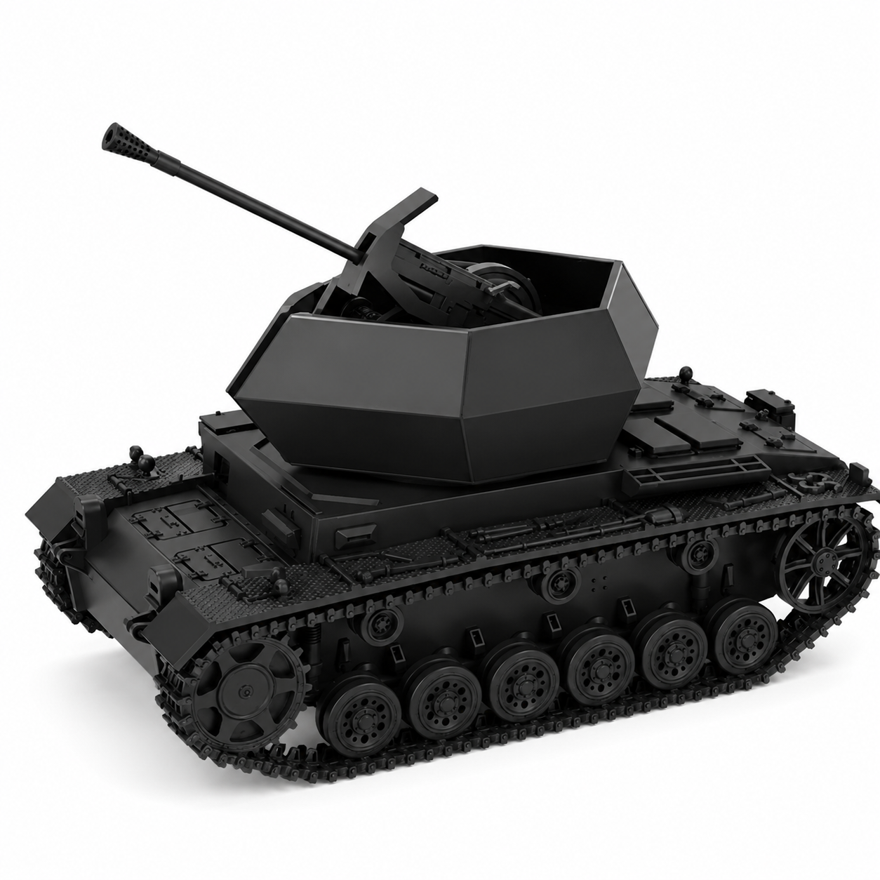 SSMODEL 1/200 Flakpanzer III 3.7cm Flak 43 Resin MODEL KIT TSS2001484 — scale model kit