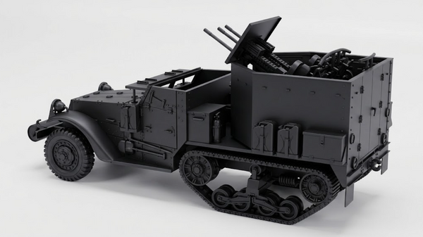 SSMODEL1/32 1/35 1/48 1/64 M15A1 Half-track CGMC AA Resin Model Kit TSS0874