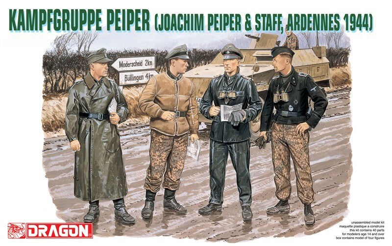 DRAGON 6088 1/35 39-45 KAMPFGRUPPE PEIPER (JOACHIM PEIPER&STAFF ARDENNES 1944)