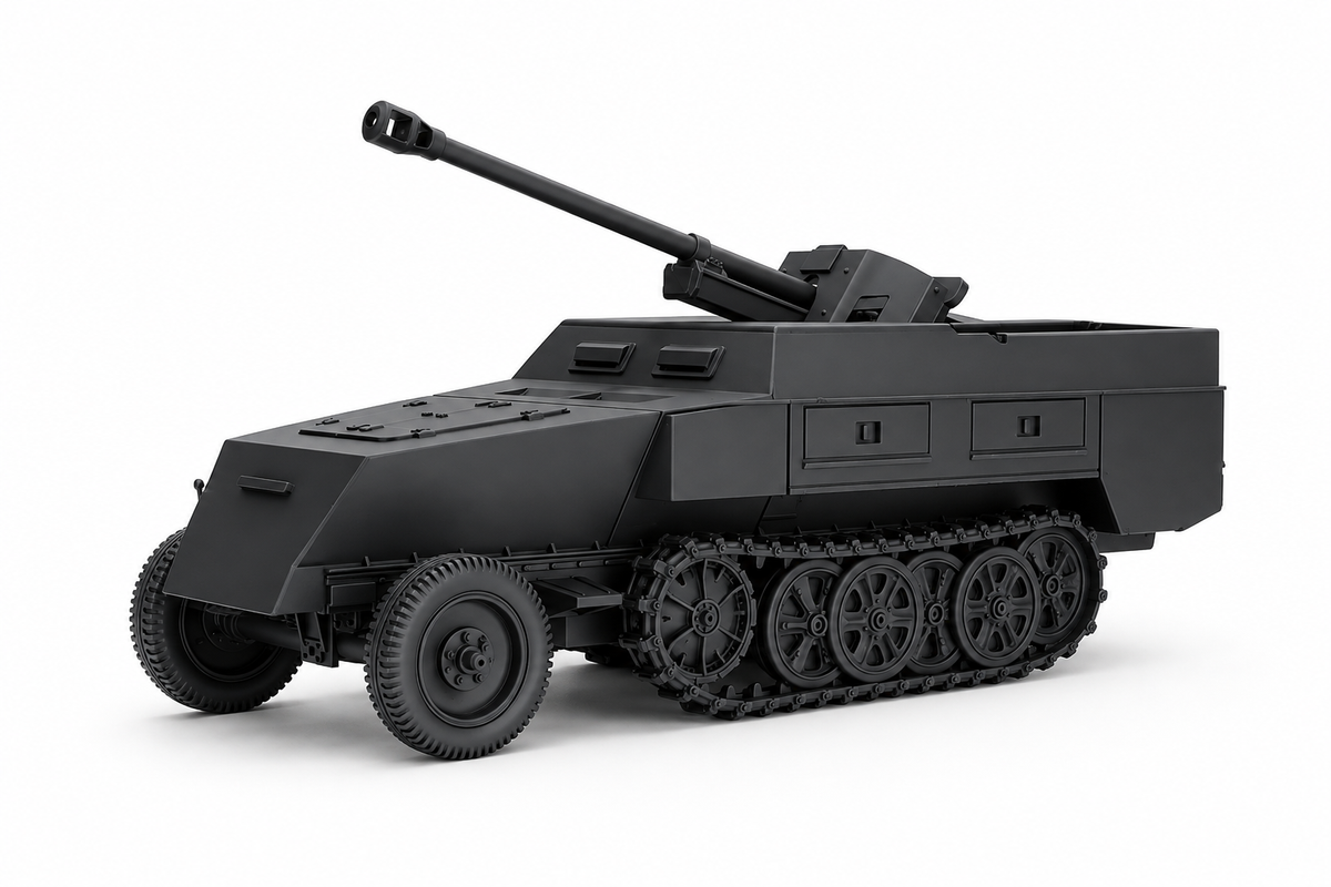 SSMODEL 1/200 Sd.Kfz.250 with 5cm PaK 38 Resin Model Kit TSS2000932 Main image
