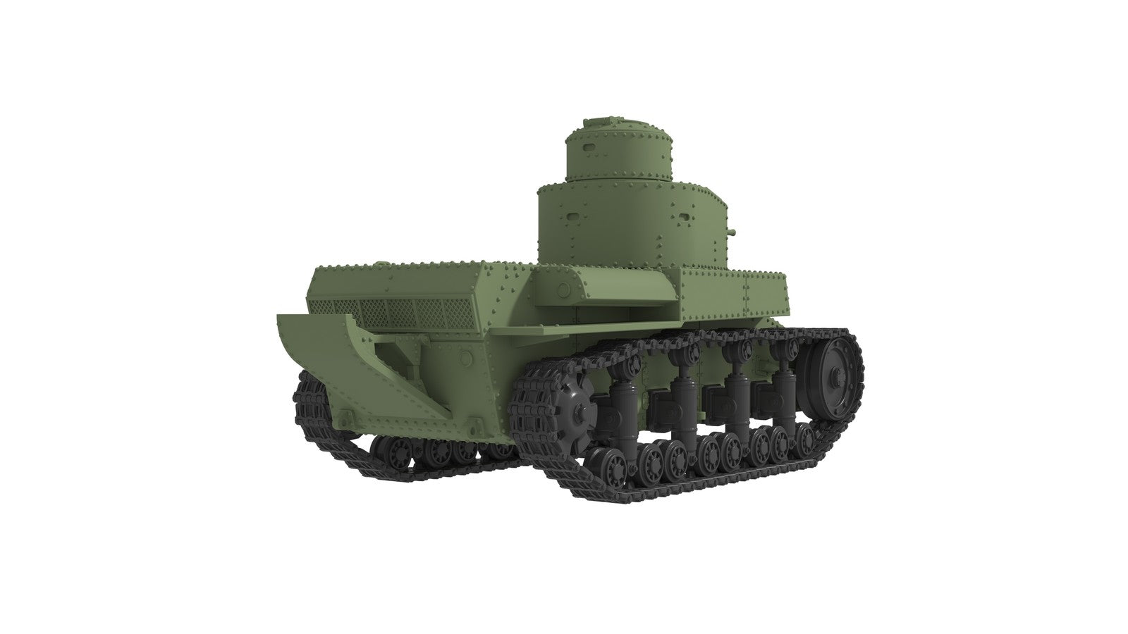 SSMODEL 1/350 T-24 Soviet Interwar Medium Tank Resin MODEL KIT TSS3500007 — detail view 4